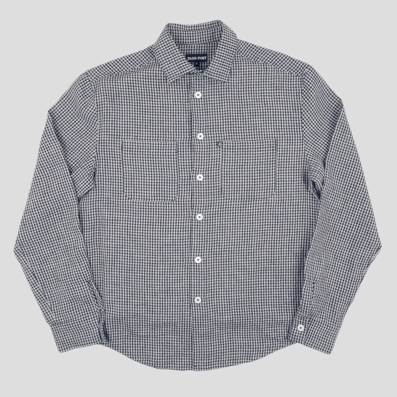 WORKERS CHECK L/S SHIRT BLACK