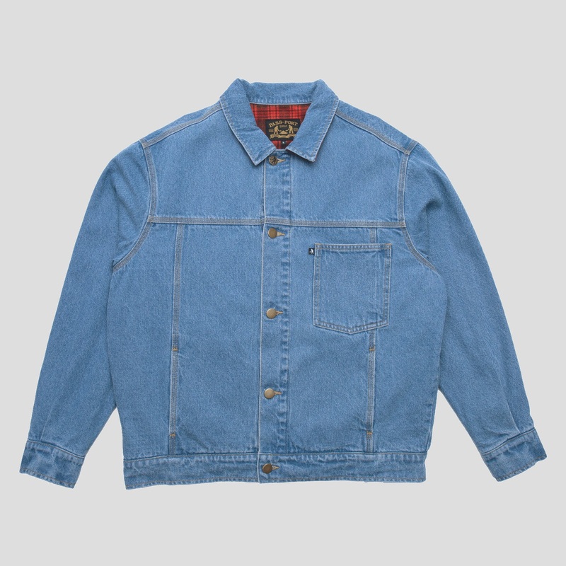 Workers Club Lined Denim Jacket – Washed Light Indigo
