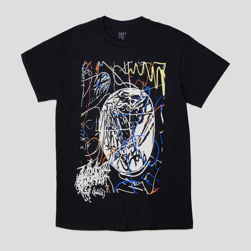 HODDLE GLOBE TEE BLACK