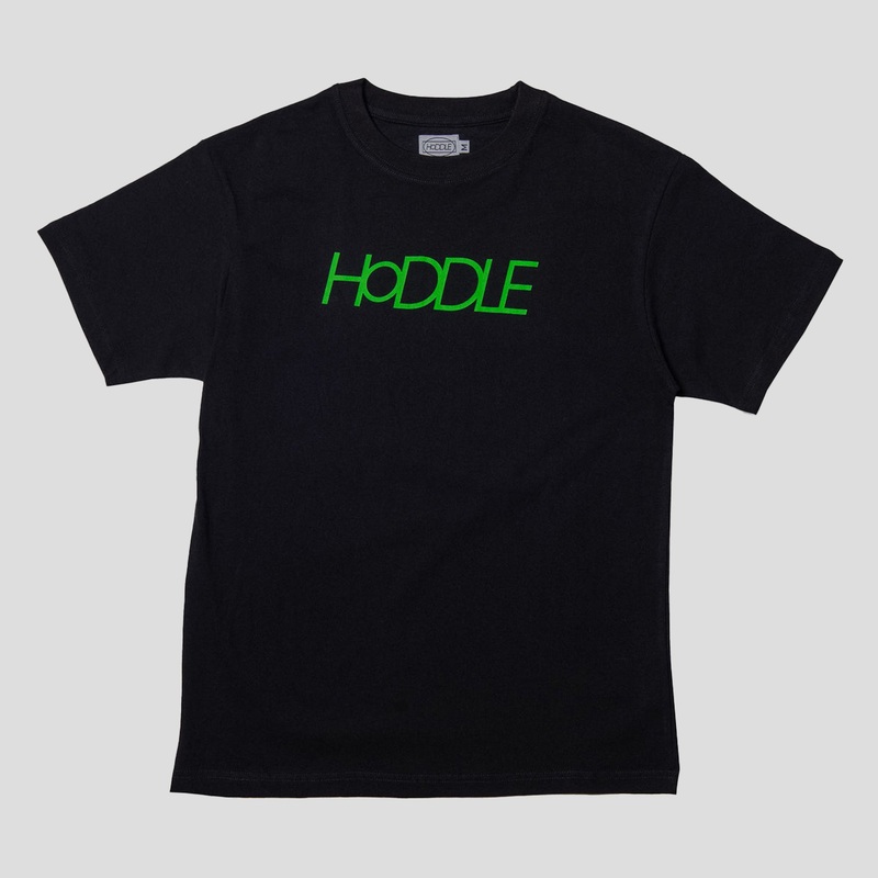 Hoddle Logo Tee – Black / Green
