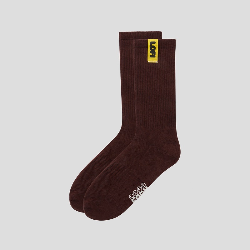 Lo-Fi Easy Marl Socks – Chestnut