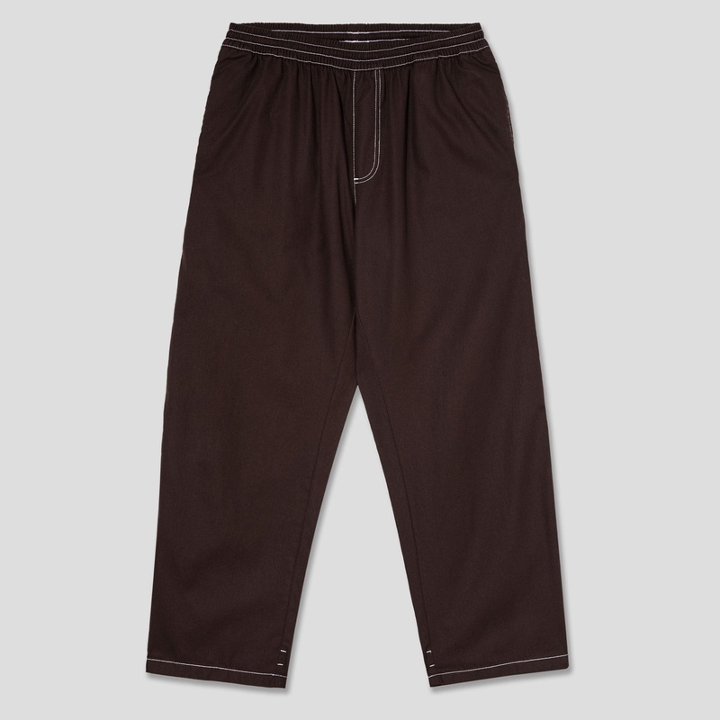 Polar Skate Co. ‘Surf’ Pant Contrast – Chocolate/White