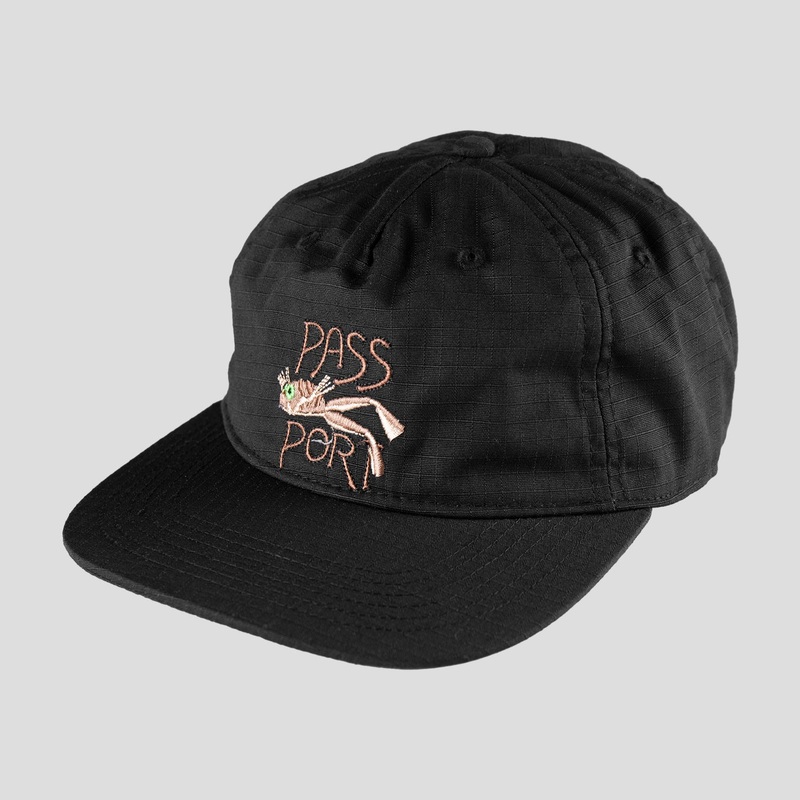 Frog Lure Ripstop Workers Cap – Black