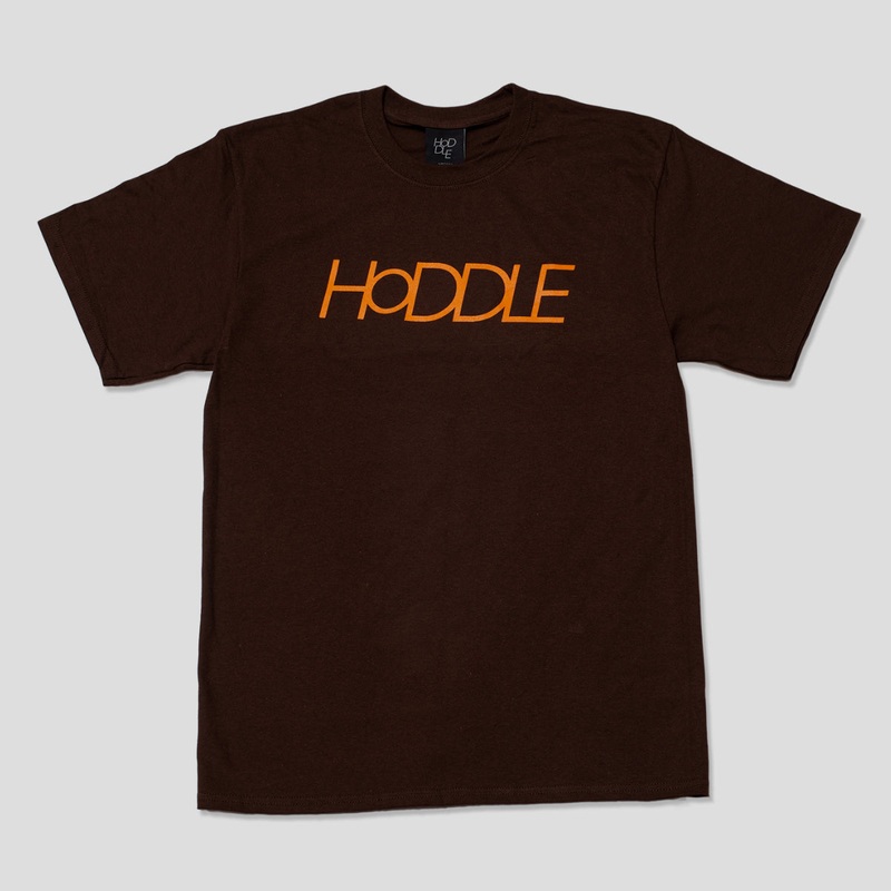 HODDLE LOGO TEE BROWN/ORANGE