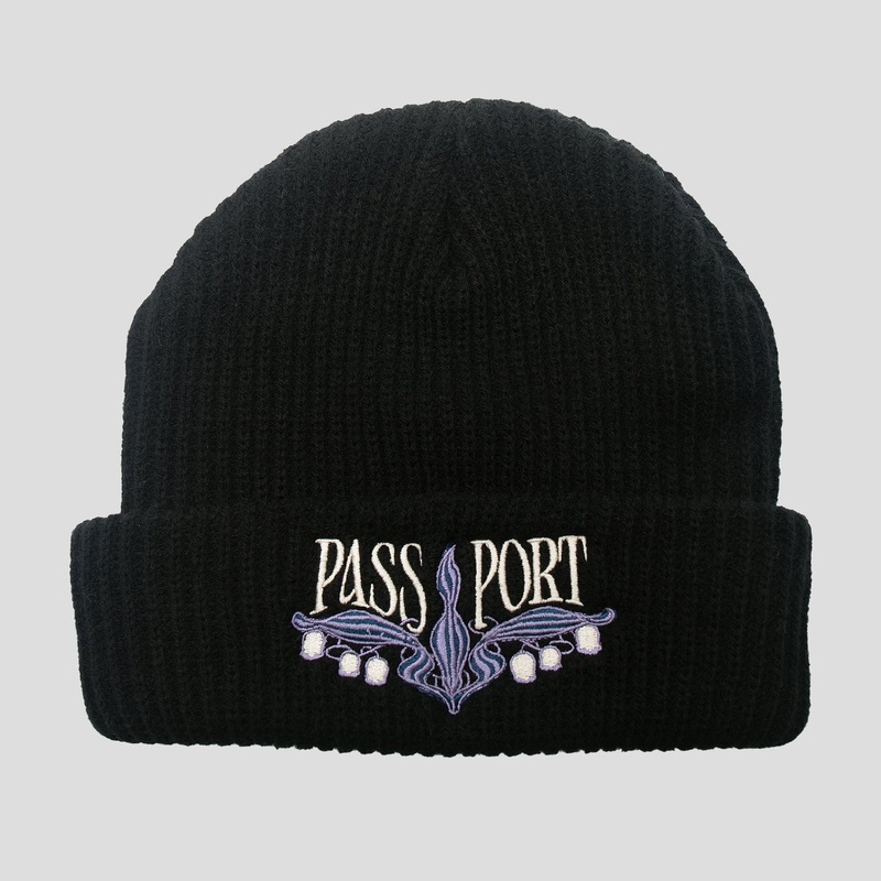 Lily of The Valley Beanie – Black