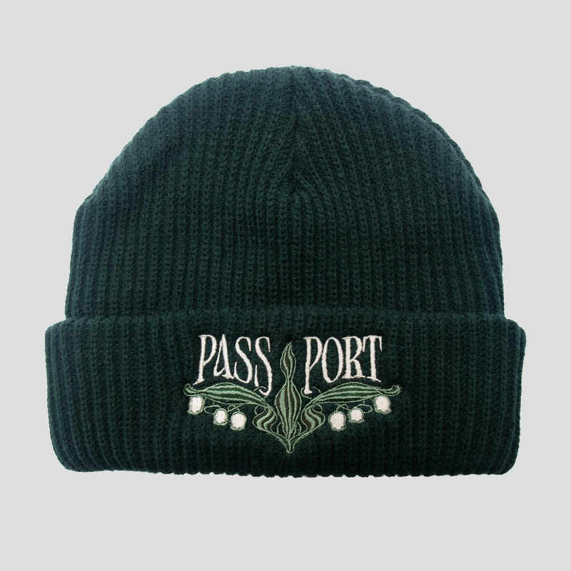 Lily of The Valley Beanie – Dark Green