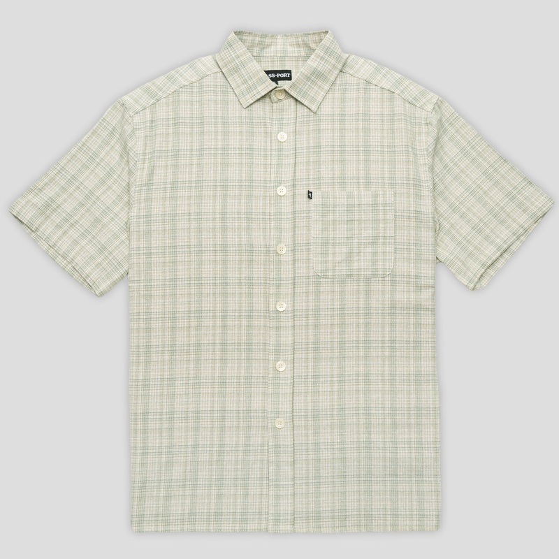 Workers Check Shirt Short-sleeve – Green / Blue