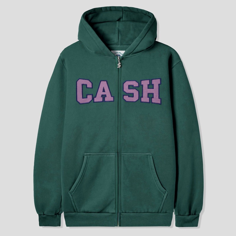 Cash Only Campus Zip-Thru Hood – Washed Forest