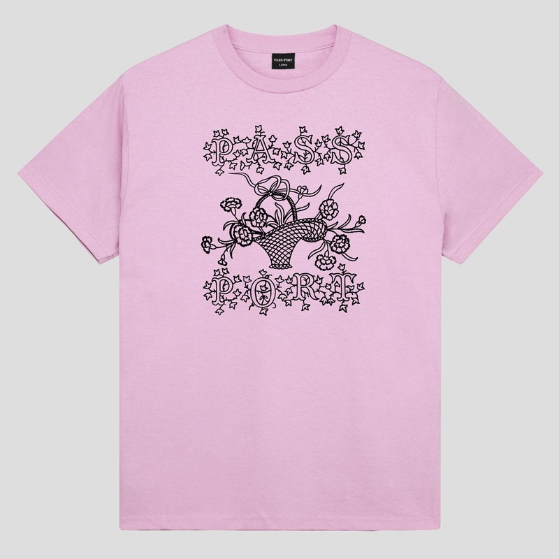 Edible Flowers Tee – Light Pink