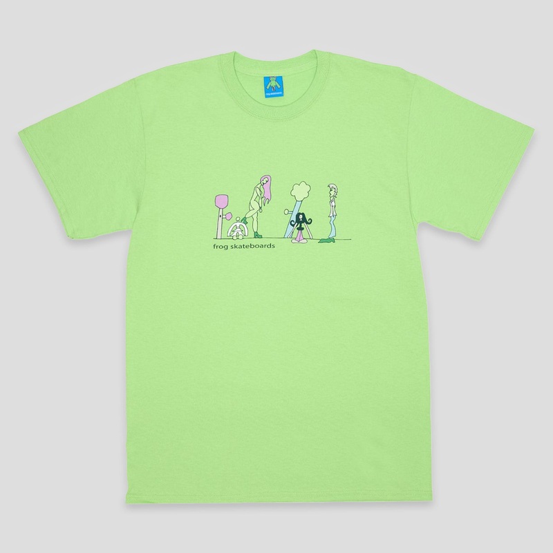 Frog Skateboards Tee Memories 1000 – Lime