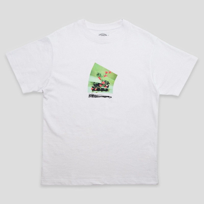 Hoddle Flowers Tee – White