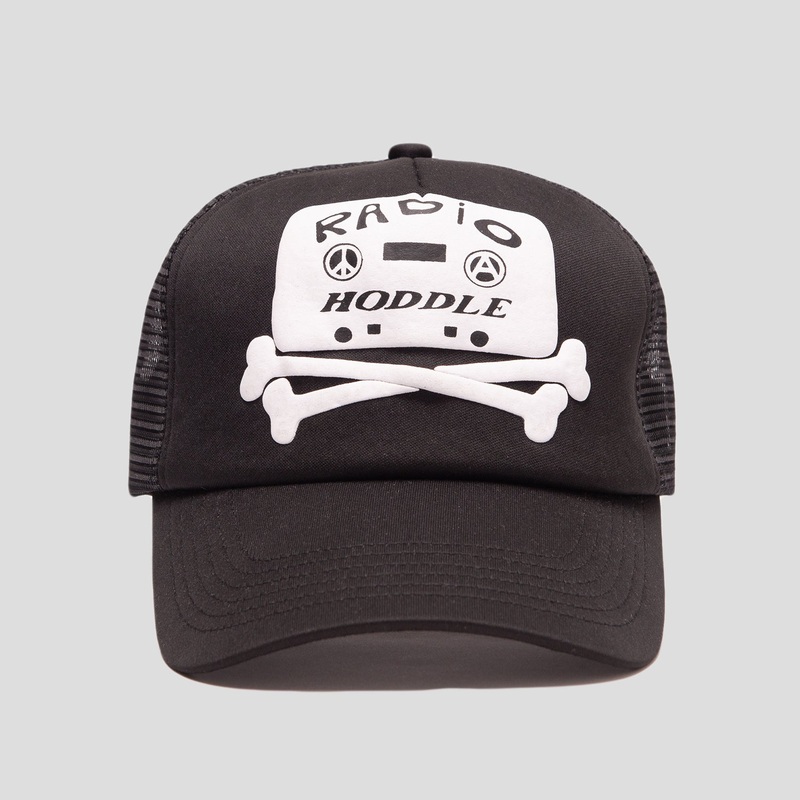 Hoddle & Radio No Piracy Trucker Cap – Black
