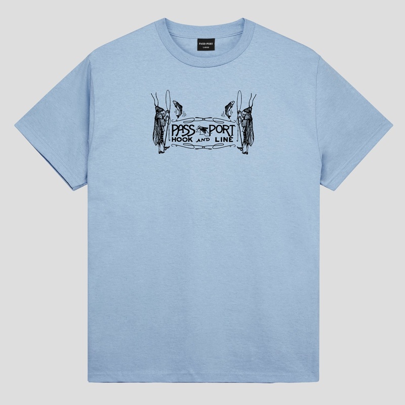 Hook & Line Tee – Stonewash Blue