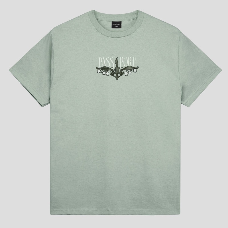 Lily of The Valley Tee – Stonewash Green