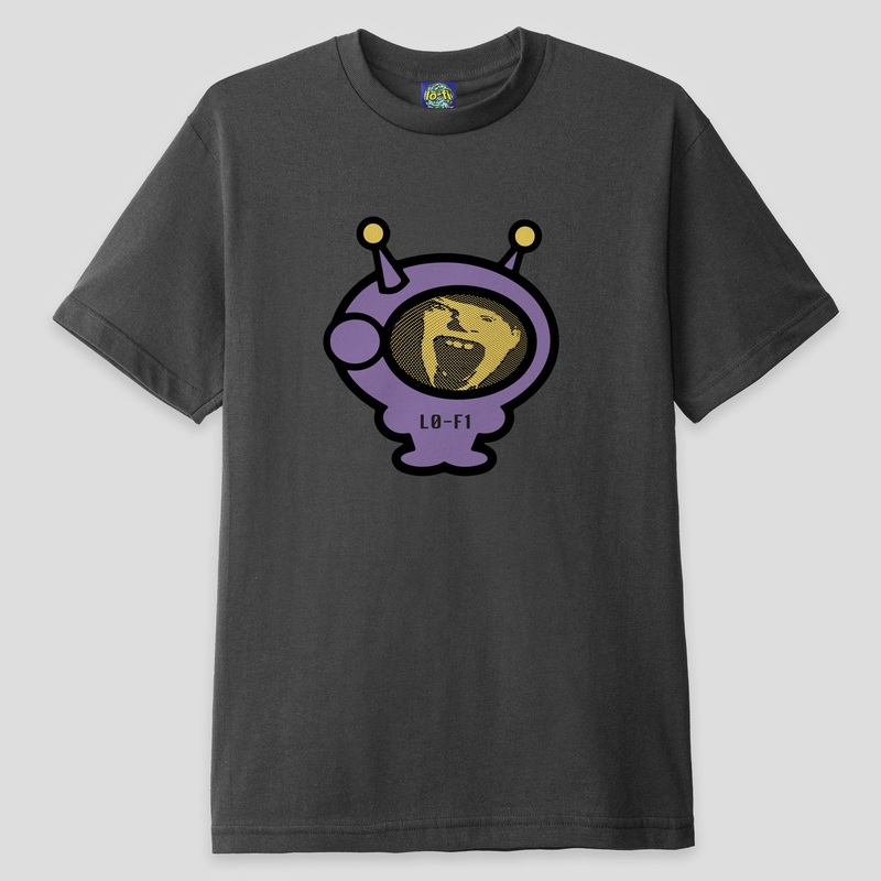 Lo-Fi Rage Tee – Charcoal