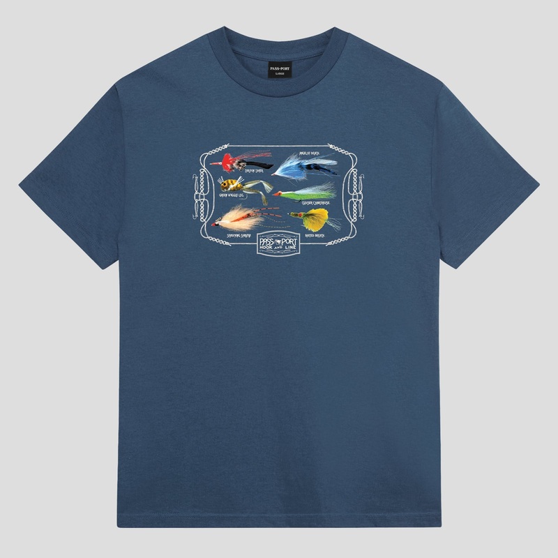 Lures Tee – Harbour Blue