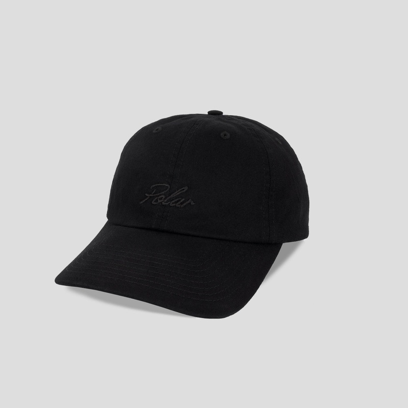 Polar Skate Co. Sai Cap Varsity Logo – Black