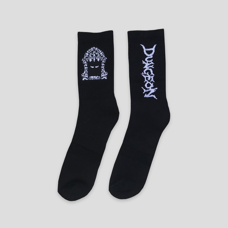Dungeon Logo Socks – Black