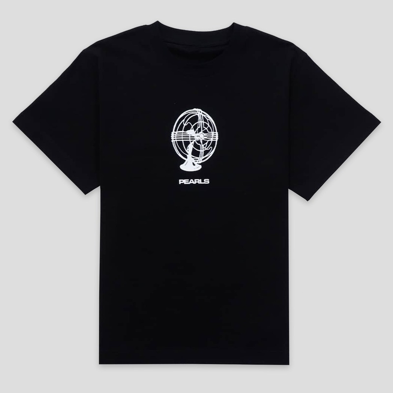 Pearls Skateboards Fan Tee – Black
