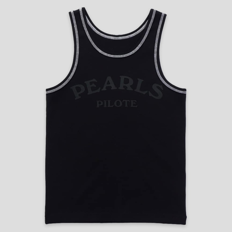 Pearls Skateboards Pilote Tank Singlet – Black