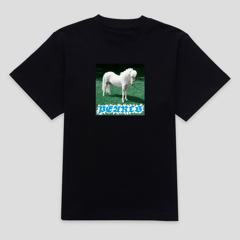 Pearls Skateboards Pony Tee – Black