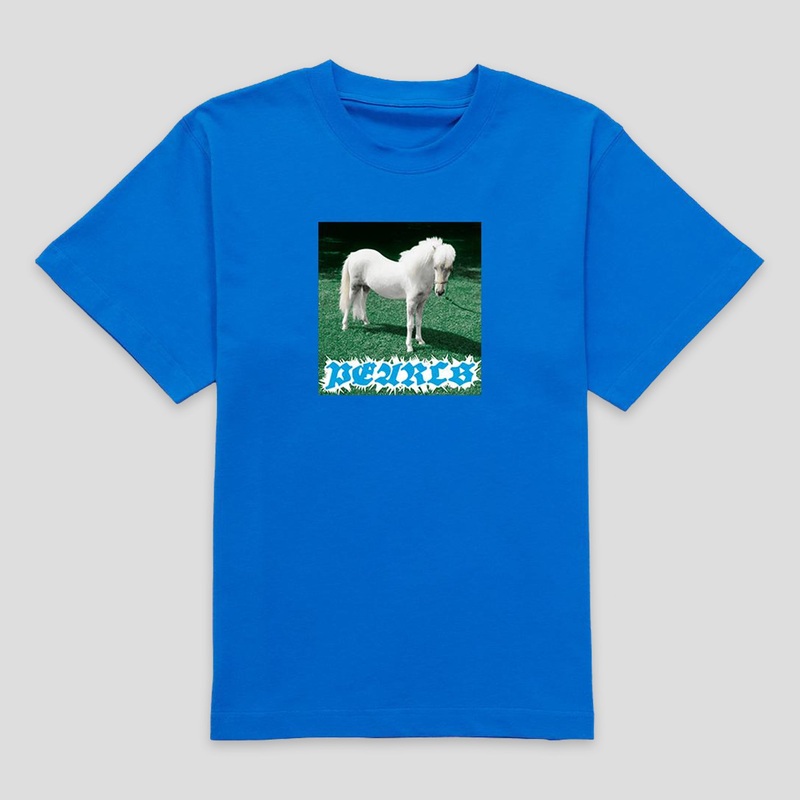 Pearls Skateboards Pony Tee – Royal Blue