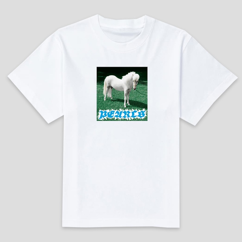 Pearls Skateboards Pony Tee – White