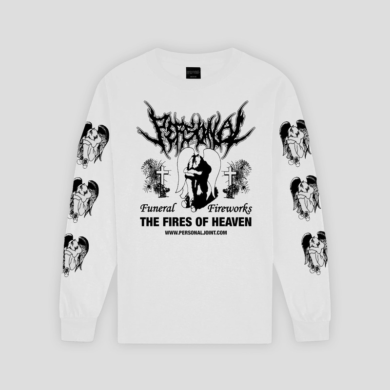 Personal Joint Funeral Fireworks L/S T-Shirt – White