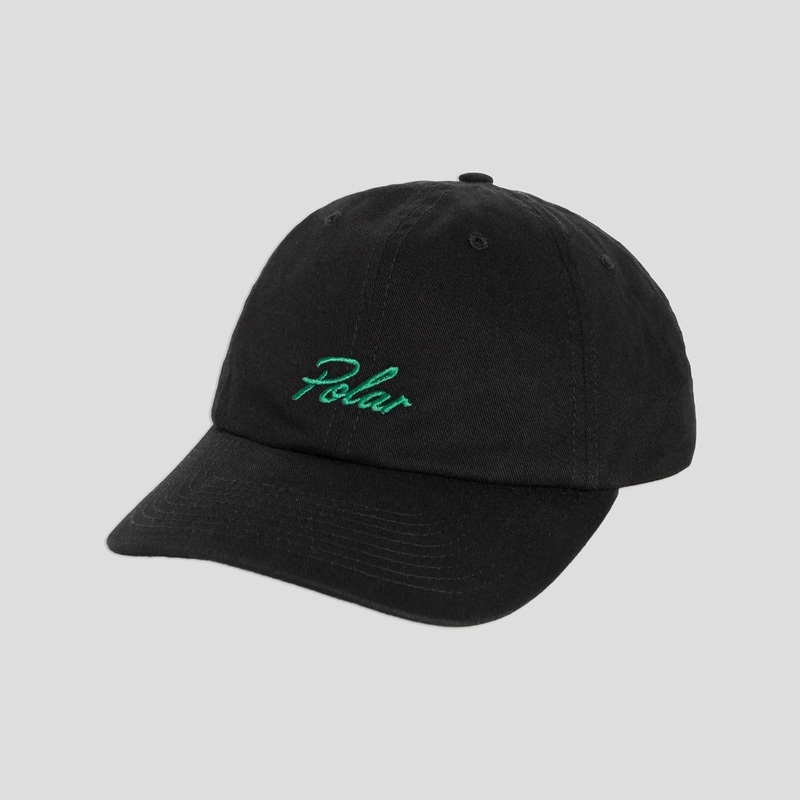 Polar Skate Co. Sai Cap Varsity Logo – Black / Emerald