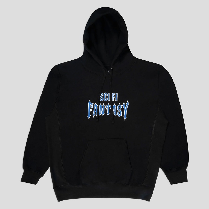 Sci-Fi Fantasy Biker Hood – Black