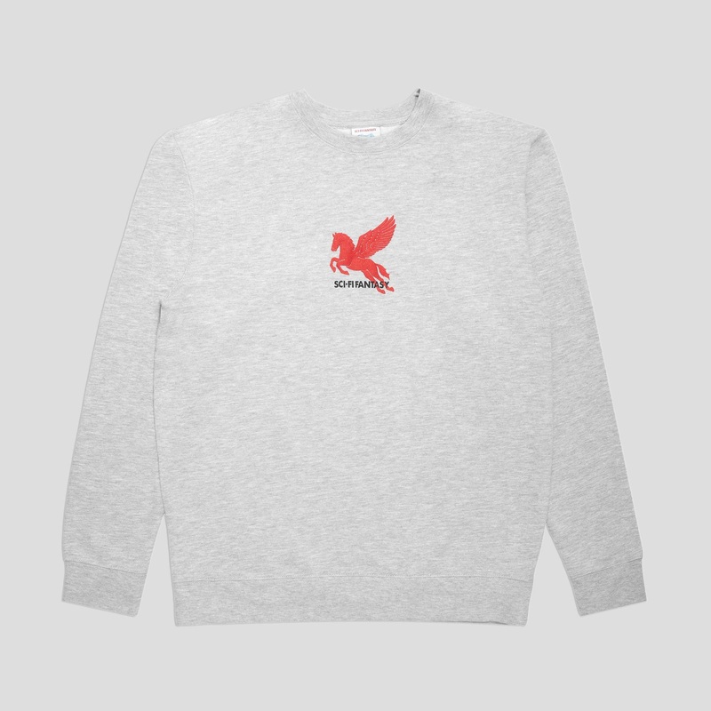 Sci-Fi Fantasy Pegasus Crewneck – Grey Heather