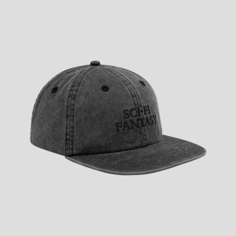 Sci-Fi Fantasy Washed Logo Hat – Black