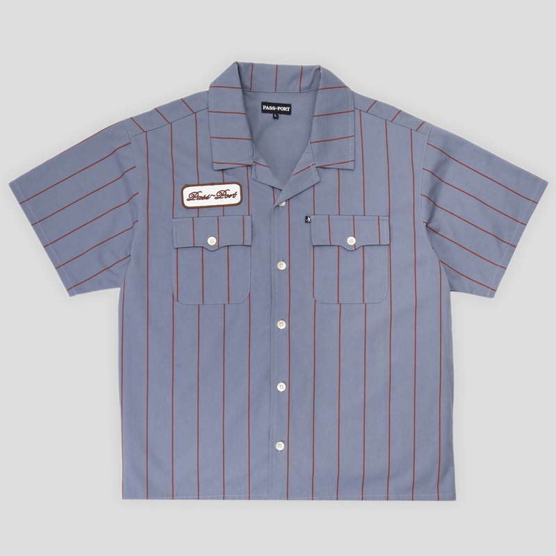 Striped Casual Shirt – Light Blue