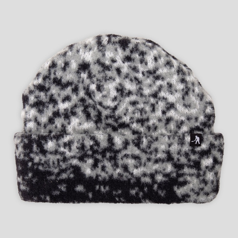 Cave~in Mohair Beanie – Black / Grey