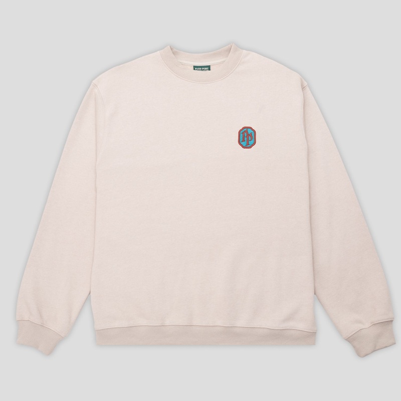 Emblematic Organic Fleece Sweater – Stone