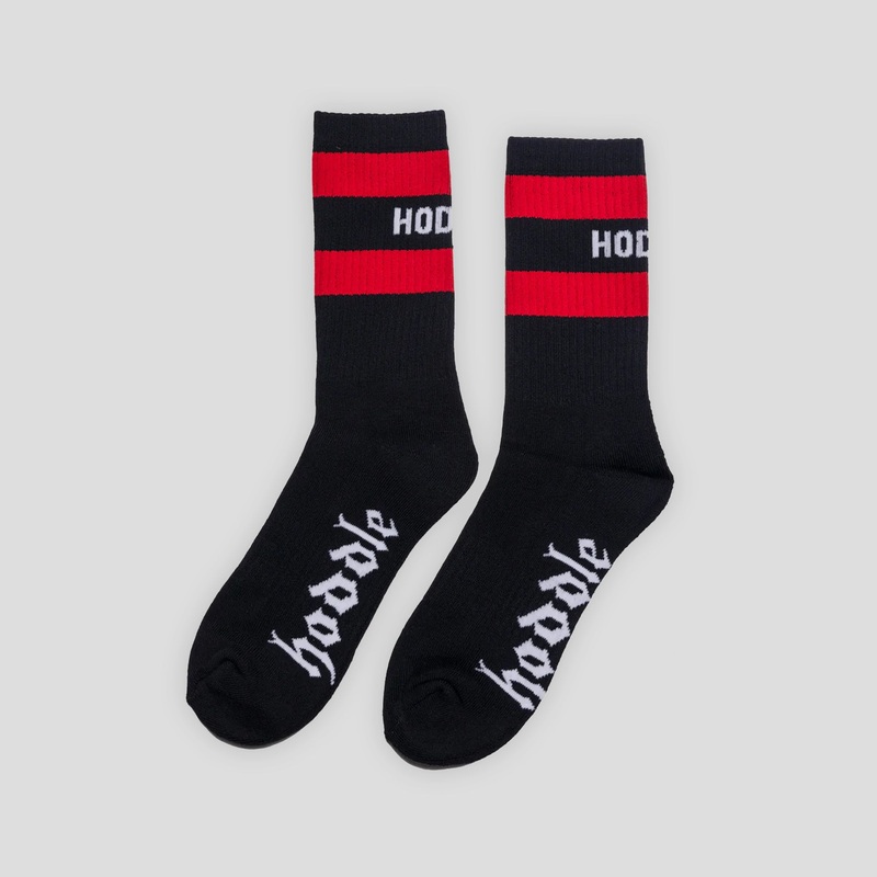 Hoddle Old English Socks – Black