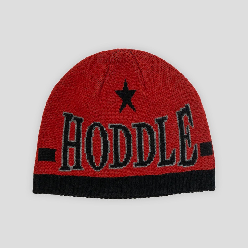 Hoddle Star Above Beanie – Red / Black