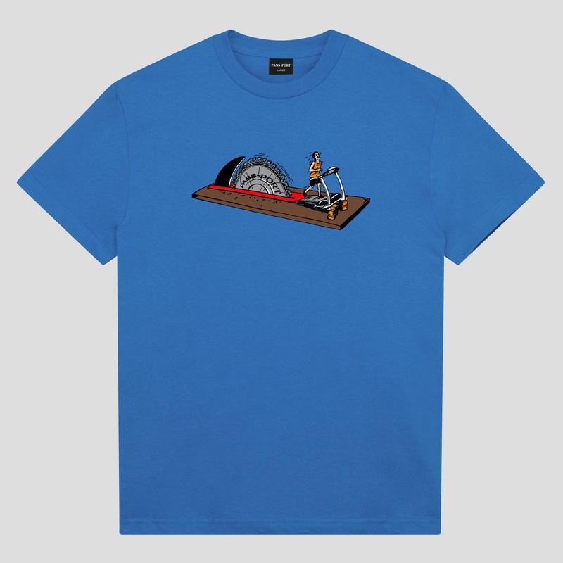 Keep Running Tee – Washed Royal Blue