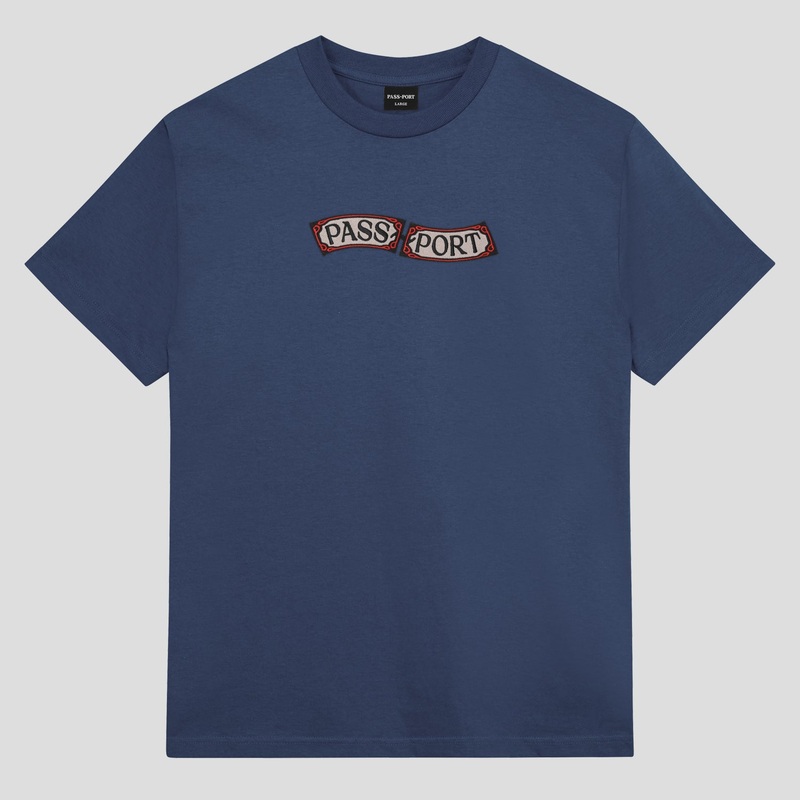 Red Flag Tee – Harbour Blue