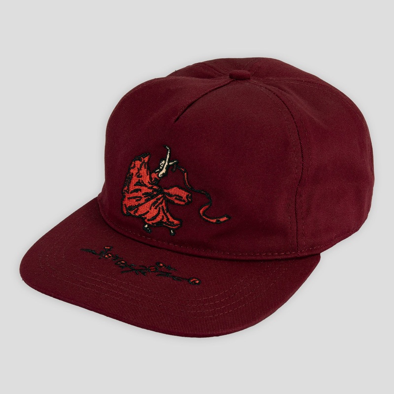 Red Flag Workers Cap – Maroon