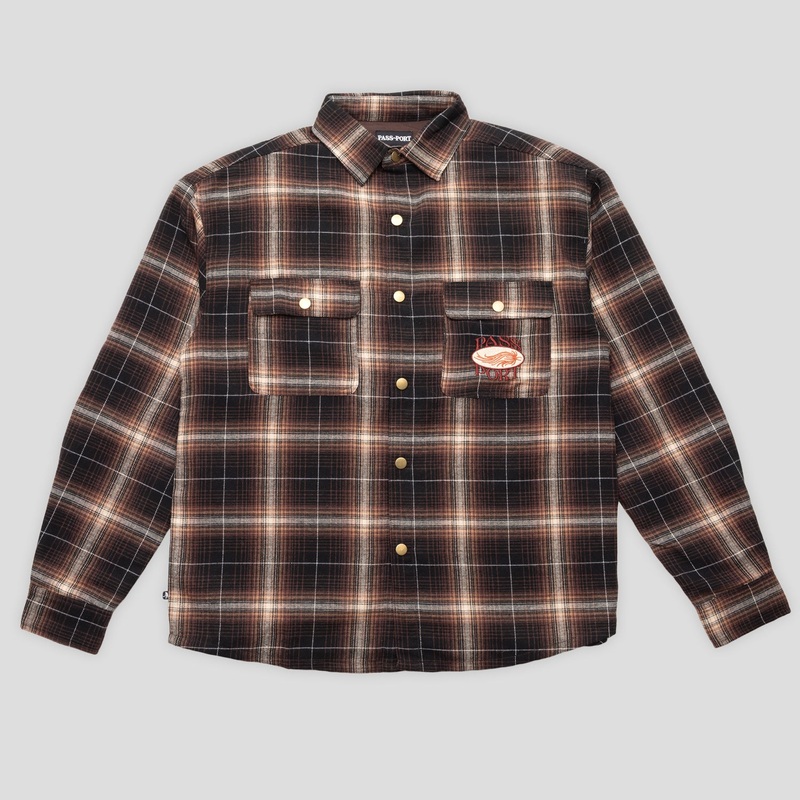 Sunspot Flannel Vineyard Shirt – Brown