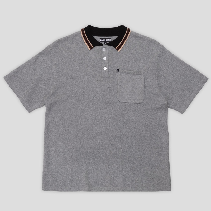 Sunspot Organic Knit Polo – Grey
