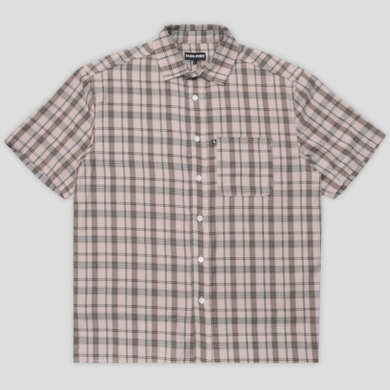 Workers Check Short Sleeve Shirt – Sand