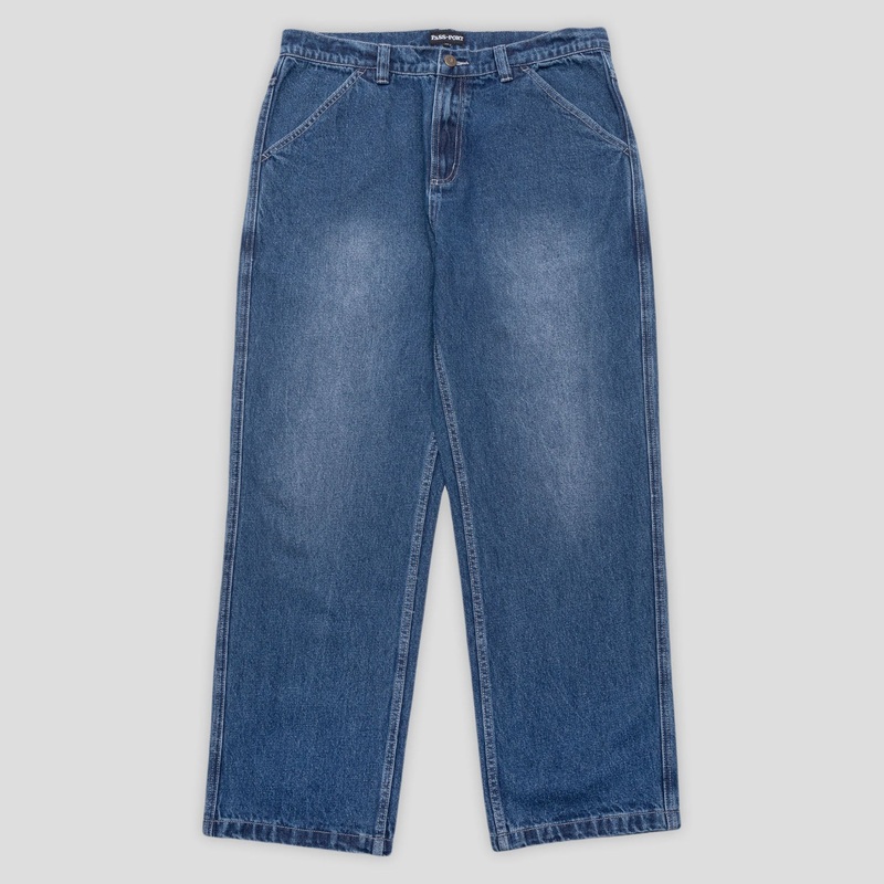 Workers Club Jean Pant – Faded Washed Dark Indigo