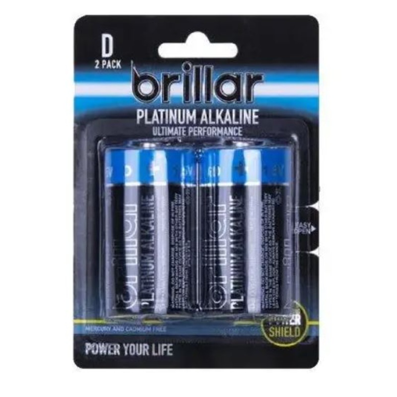 BRILLAR D Battery 2 Pack