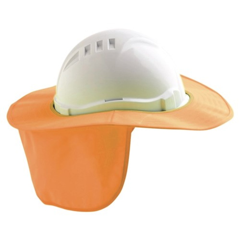 Fluro Orange V6 & V9 Hard Hat Brim – Plastic/ Polyester