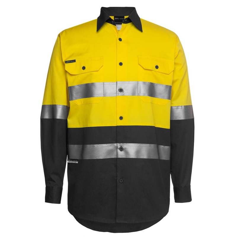 JB’s Hi Vis Day/Night Long Sleeve Work Shirt 150G