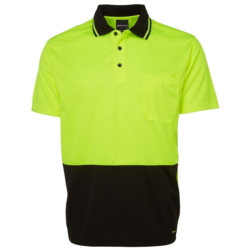 JB’s Wear Hi Vis Non Cuff Traditional Polo