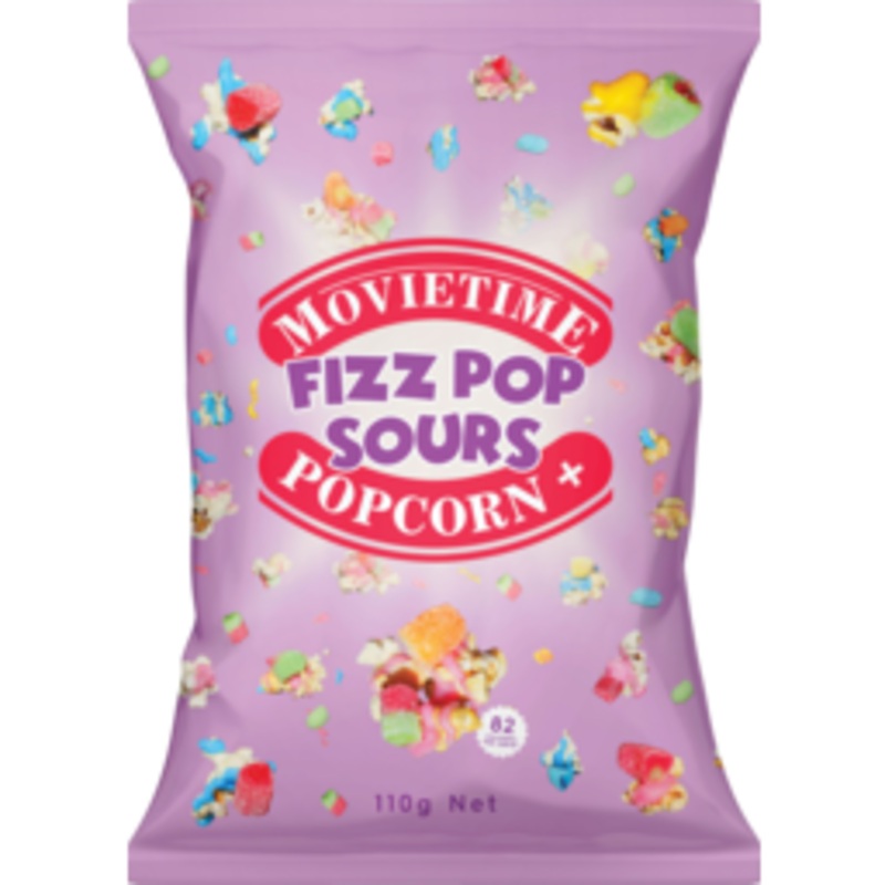 MOVIETIME Fizz Pop Sours Popcorn 110g
