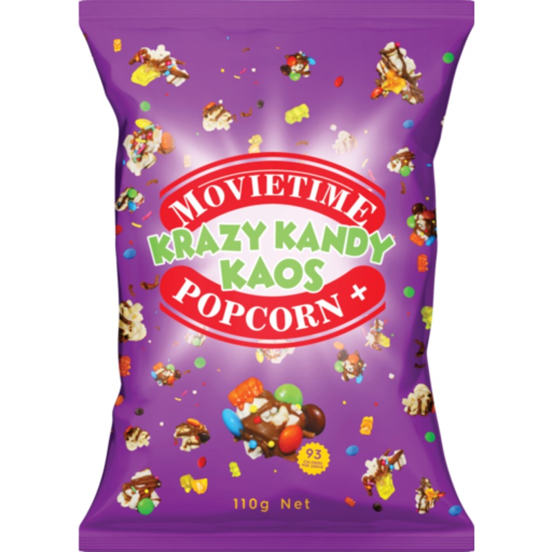 MOVIETIME Krazy Kandy Kaos Popcorn 110g